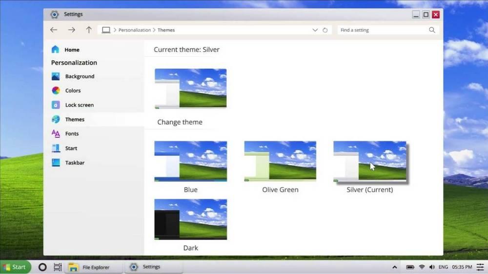 Windows XP 2021 Edition - temas