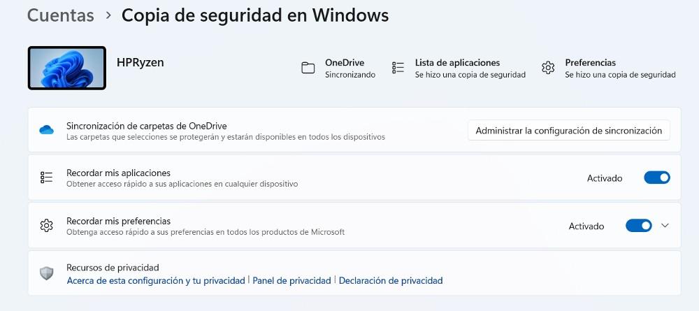 Copia seguridad Windows 11