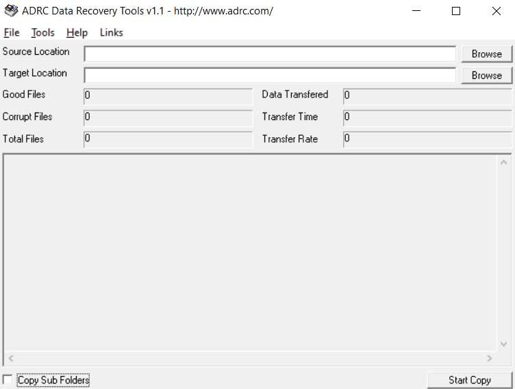 copiar archivos ADRC Data Recovery Tools