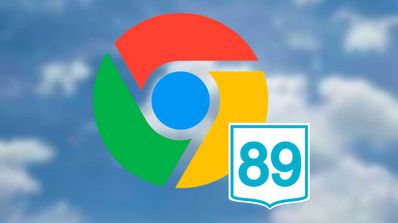 Google Chrome 89 en cielo