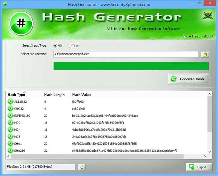 Hash Generator
