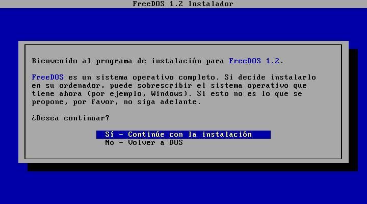 Instalar FreeDOS - 4
