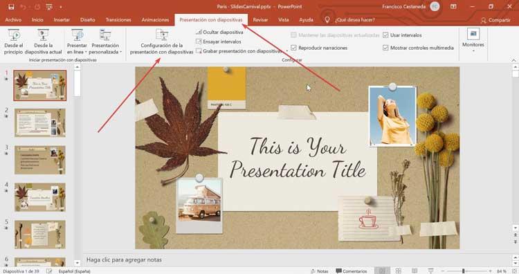 PowerPoint Configuración de la Presentación de diapositivas