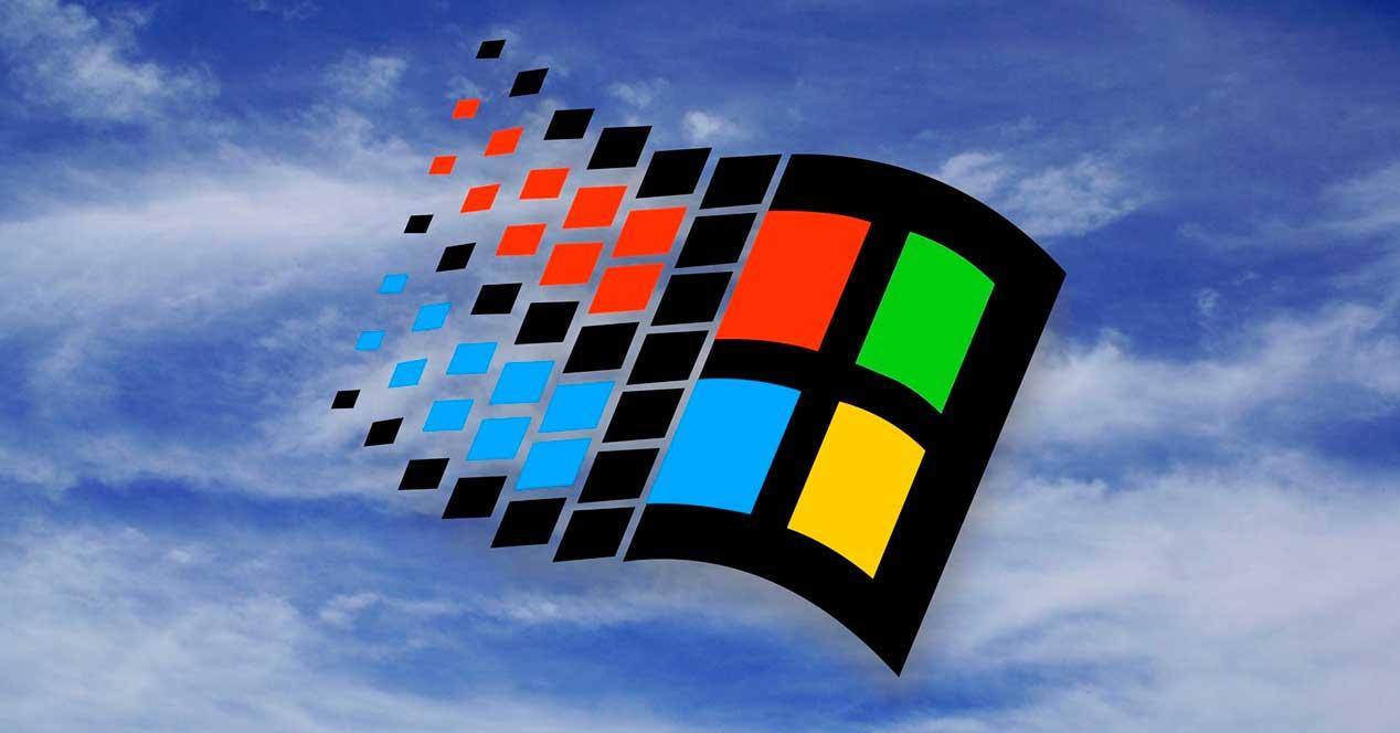 Windows 95 en nubes