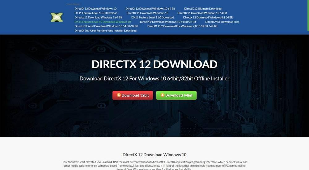 Descargas falsas DirectX 12