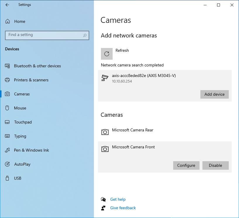 Windows 10 Build 21354 - Webcam 1