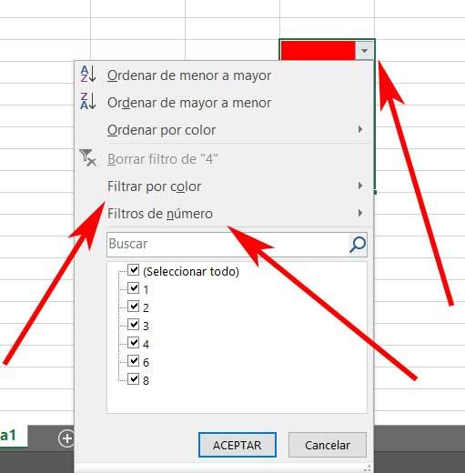 añadir Filtro Excel