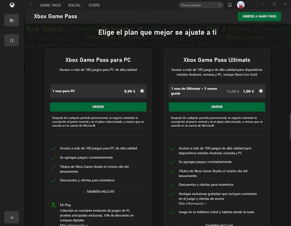 App Xbox 3 meses 1 euro