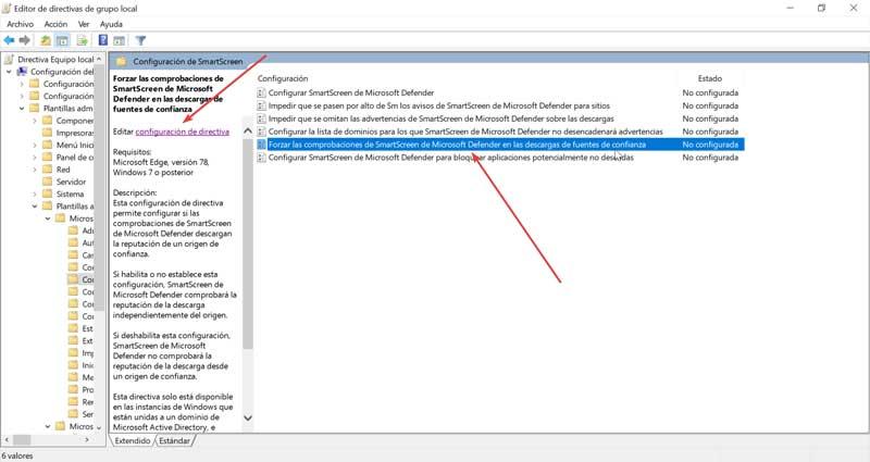 Forzar les comparaisons de SmartScreen de Windows Defender