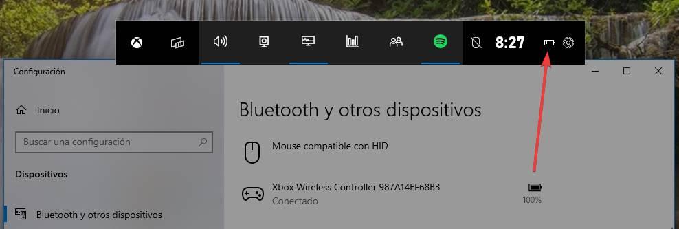 Fallo batería mando Xbox Windows 10