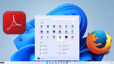 Acrobat Reader DC y Firefox aplicaciones Tienda de Windows 11