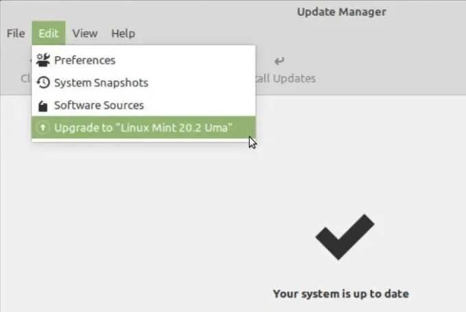 Actualizar Linux Mint a 20.2 Uma