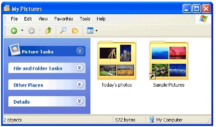 Carpetas de Windows XP
