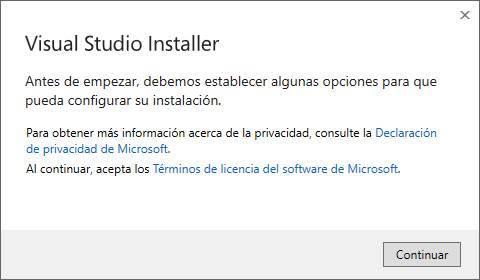 Descargar Visual Studio installieren - 2 -