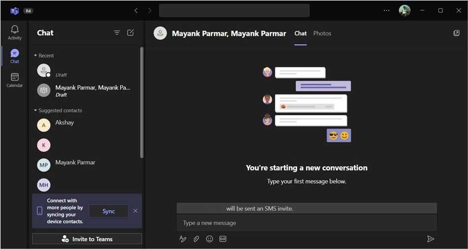 Microsoft Teams 2.0 Chat