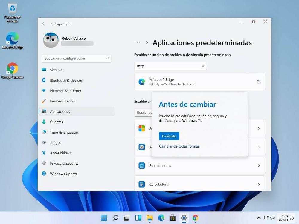 Problemas cambiar navegador por defecto en Windows 11 - 3