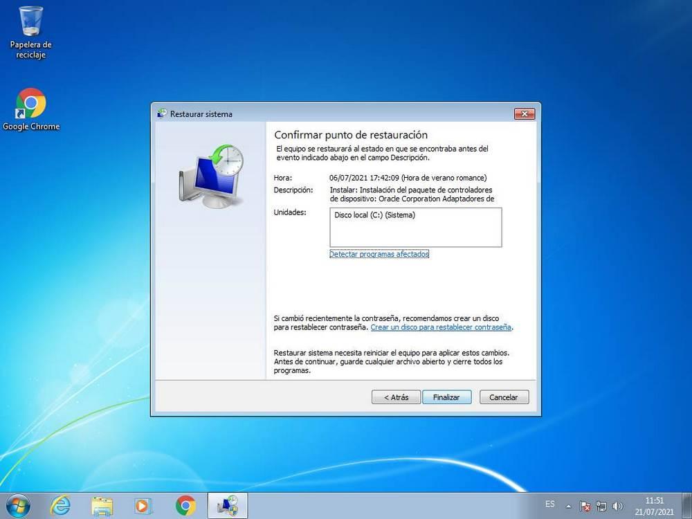 Restaurar Windows 7 estado anterior - 5