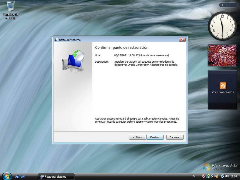 Restaurar Windows Vista estado anterior - 5