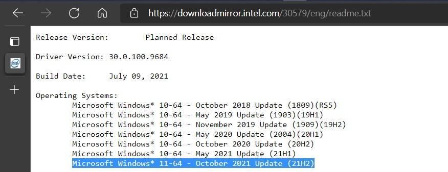 Windows 11 fecha lanzamiento Intel