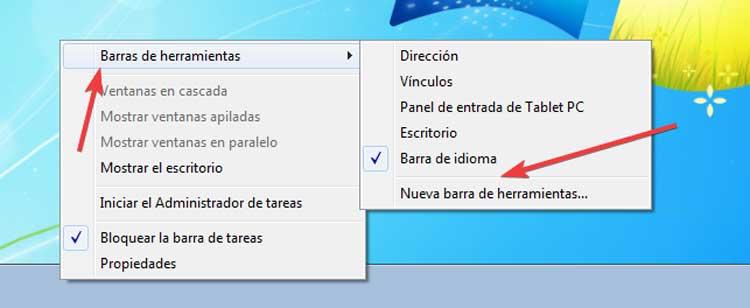 Windows 7 Nueva barra de herramientas