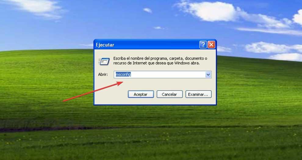 Windows XP msconfig