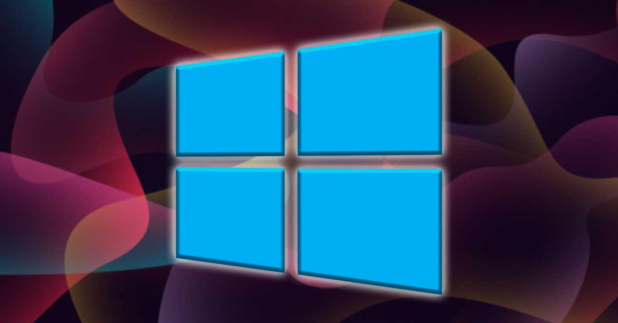 Windows con fondo abstracto