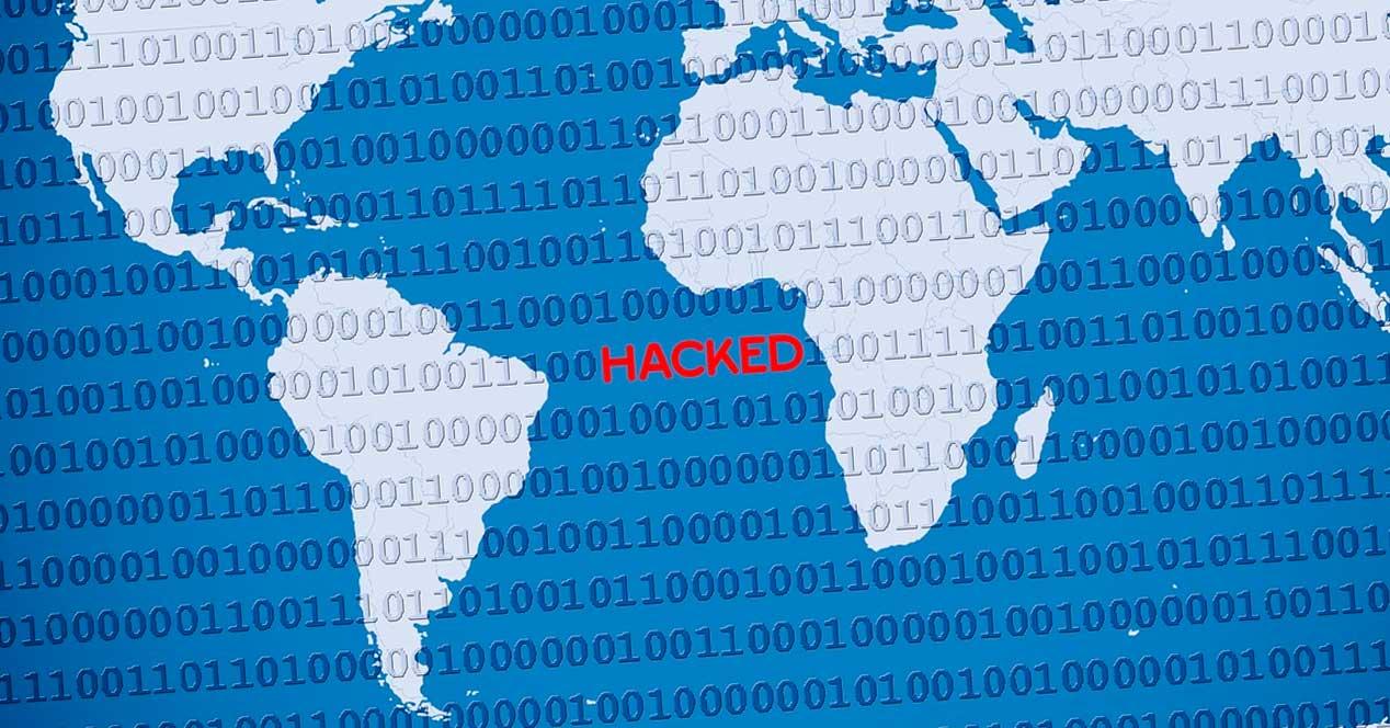 Ataque informático hacked