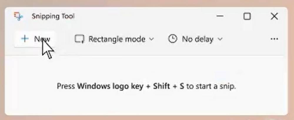 New Snipping Tool Windows 11