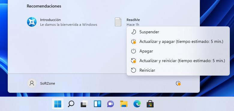 Opciones reiniciar Windows 11