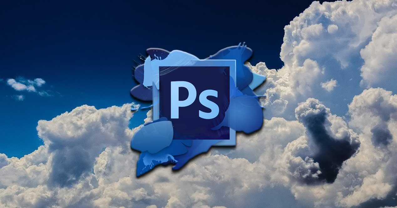 photoshop nubes