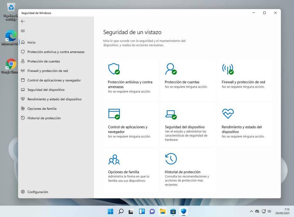 Windows Defender - Antivirus en Windows 11
