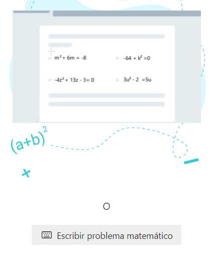 Escrever problema matemático