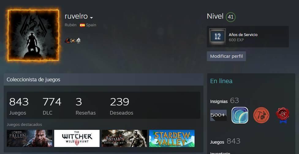 Profil Steam Juegos