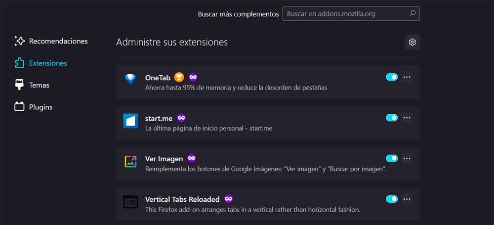 extensions fierefox