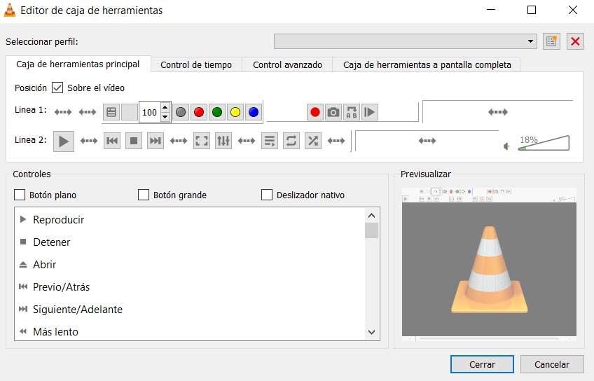 Personalizar Interfaz VLC
