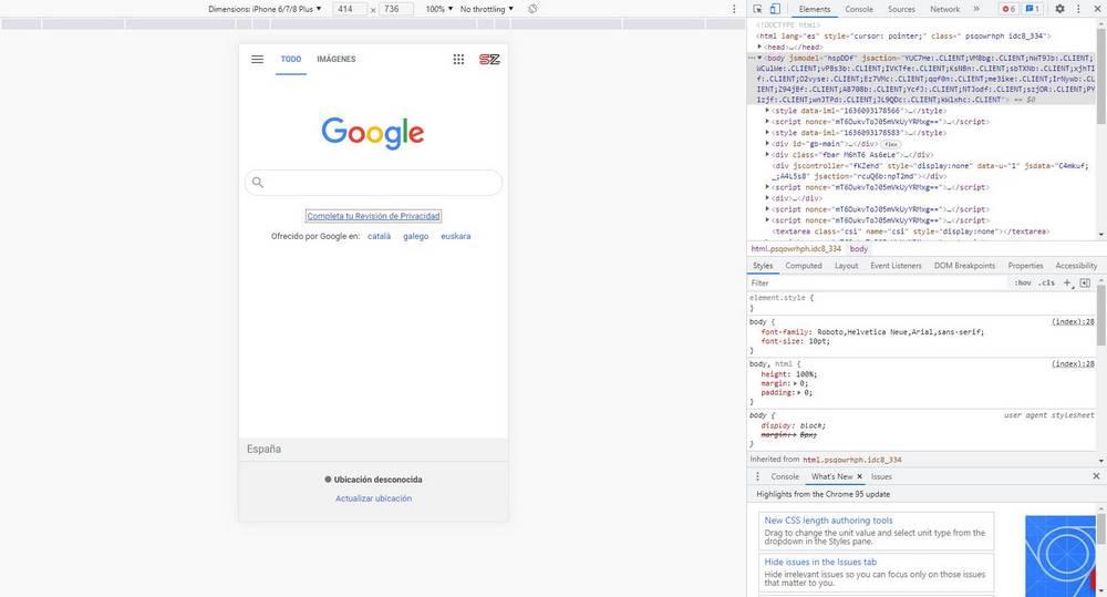 Google Chrome - Web como en el móvil 3