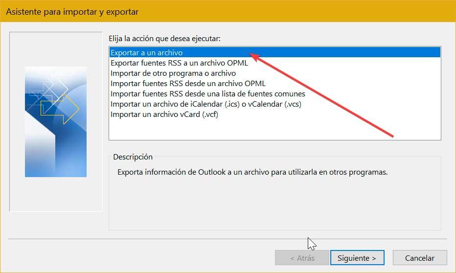 Exportieren Sie Outlook in ein Archiv
