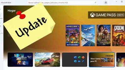 update tienda