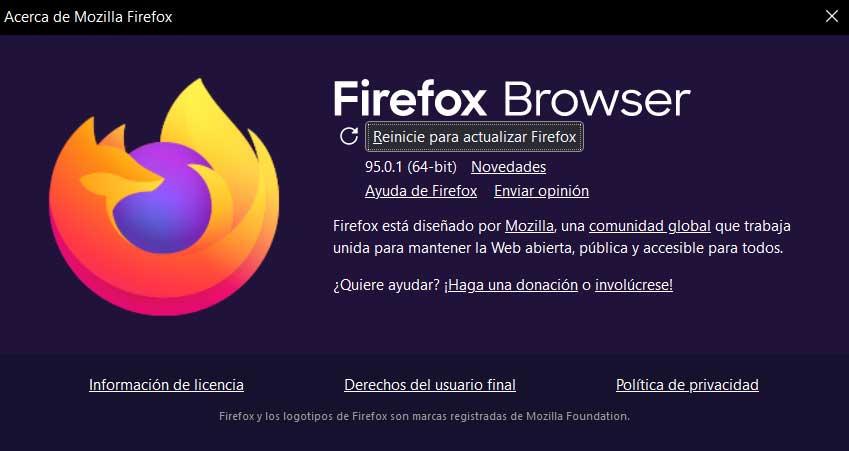 Firefox 95