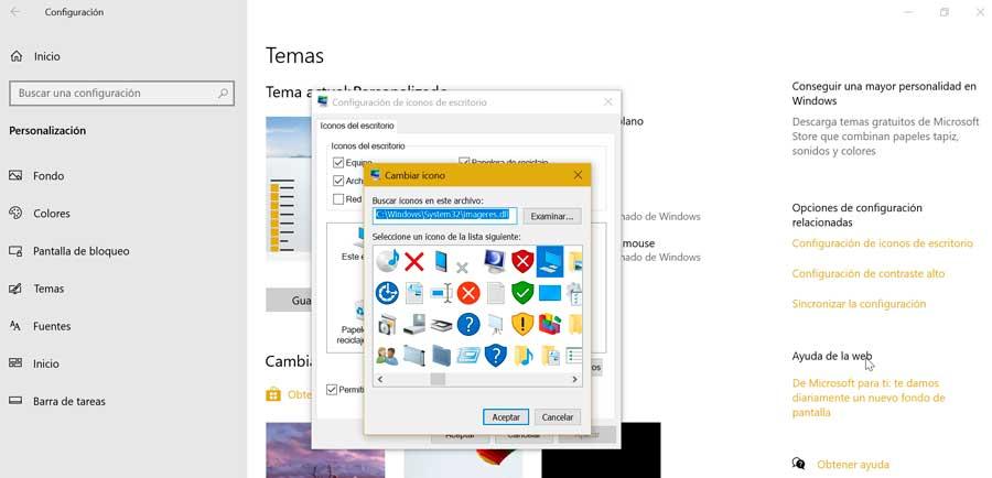 Change desktop icon
