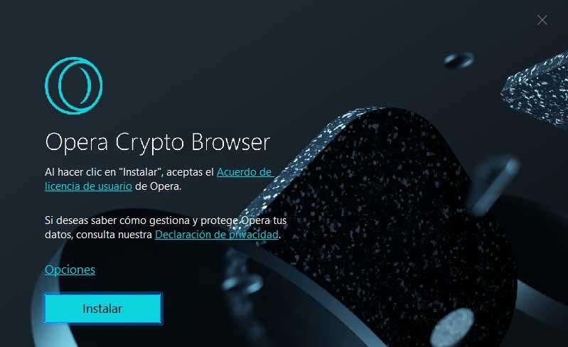 Crypto Browser Project instalar