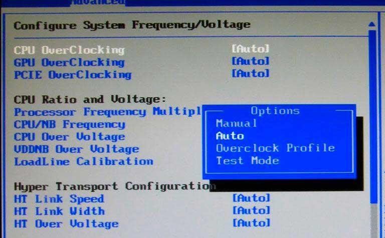 Desactivar OverClocking de la BIOS