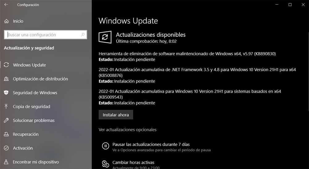 windows update 2022