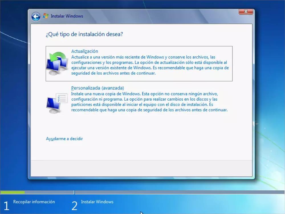 Asistente actualización Windows 7