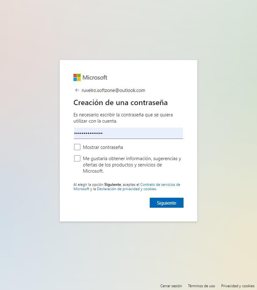 Crear Cuenta Microsoft - 2