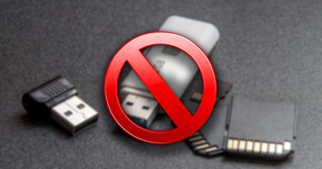 la protección contra escritura una tarjeta SD y memoria USB