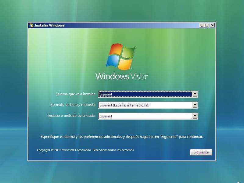 Instalar Windows Vista - 1