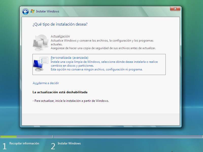 Instalar Windows Vista - 5