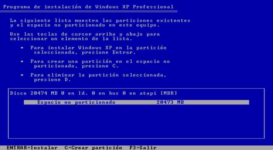 Instalar Windows XP - 6