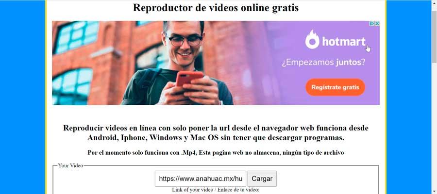 Reproductor video onlinegratis tv